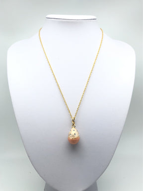 Keren Kopal Pink Egg Pendant Necklace
