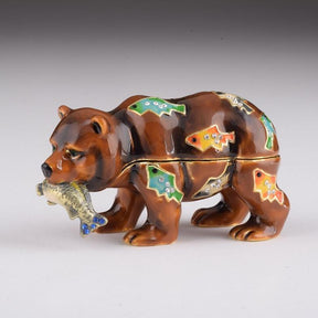 Keren Kopal Brown Bear Holding Fish