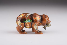 Keren Kopal Brown Bear Holding Fish