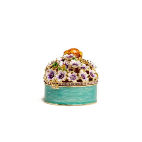 Keren Kopal Cute Puppies and Flowers Trinket Box