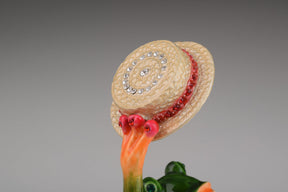 Keren Kopal Green Frog on a Bench
