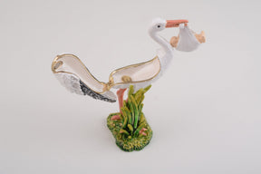 Keren Kopal White Stork Carring a Baby